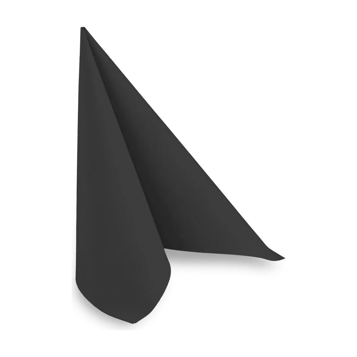 Airlaid Servietten, schwarz, 40x40cm, 800 Stück – QUICKY – Servietten farbig