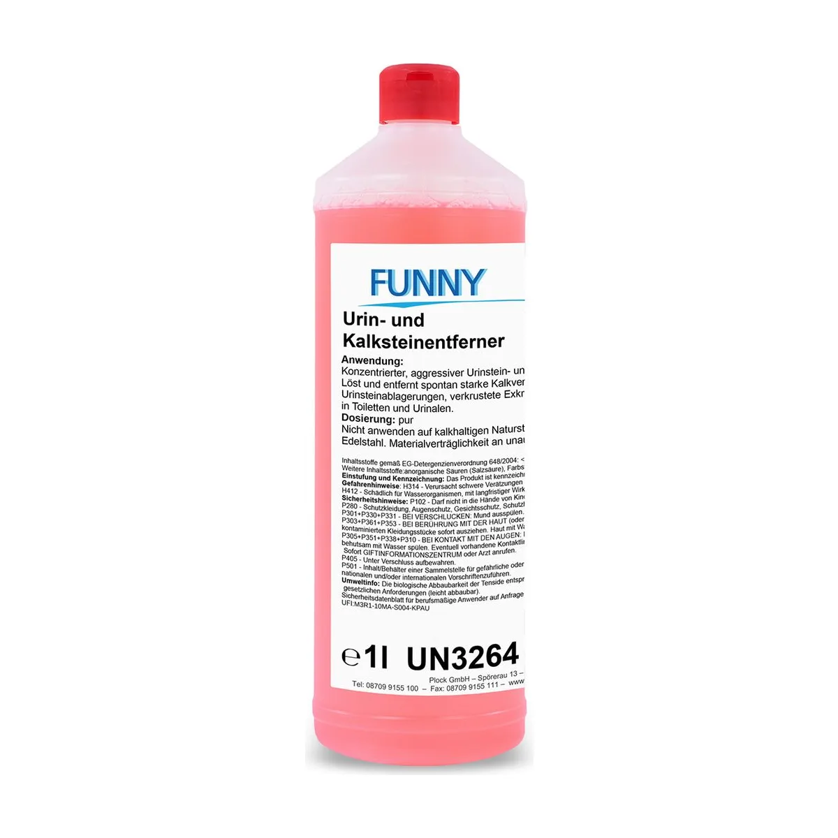 Funny Urin- und Kalksteinentferner, 12x1 Liter – FUNNY – Sanitärreiniger