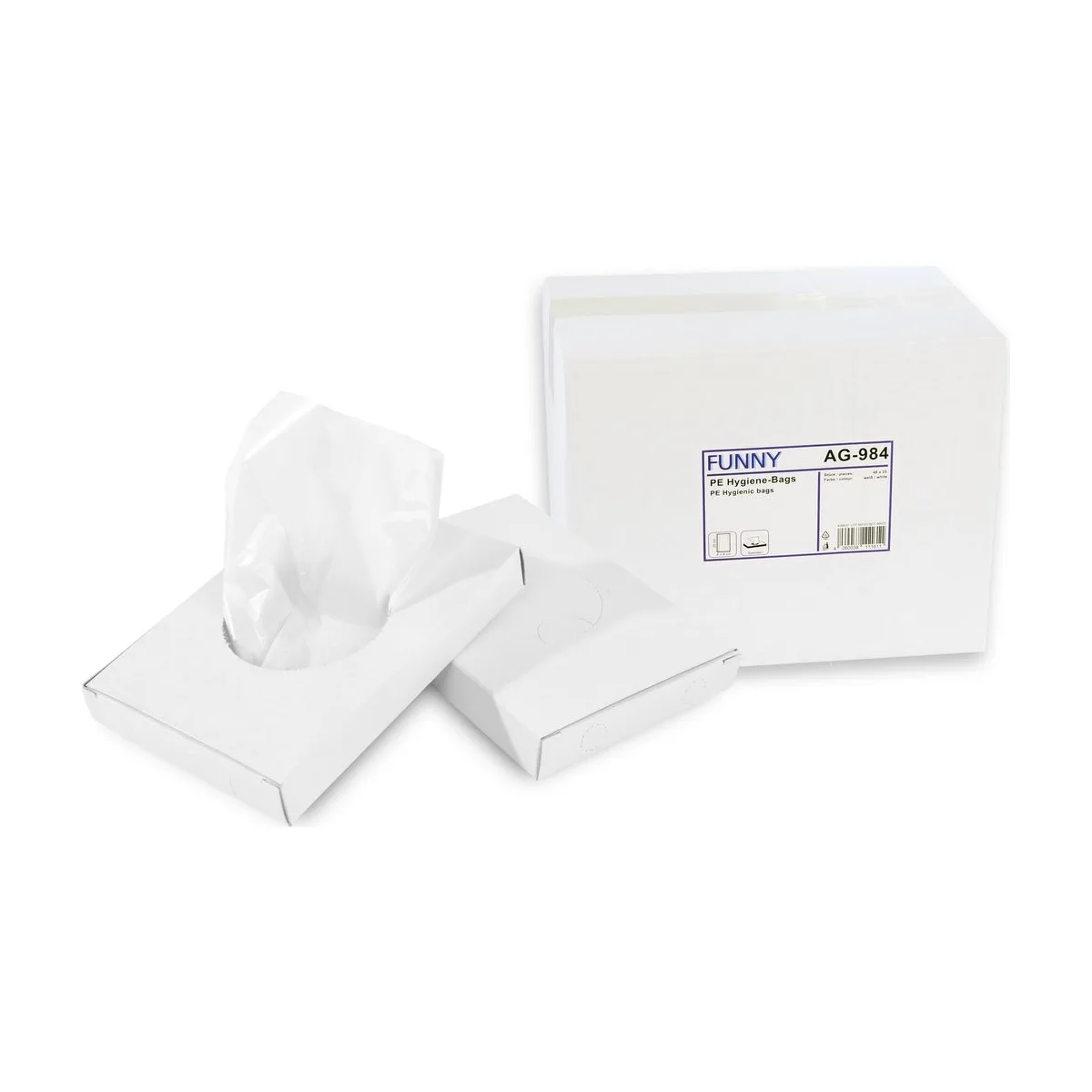 Funny PE Hygiene-Bags, 48 Boxen – FUNNY – Hygienebeutel