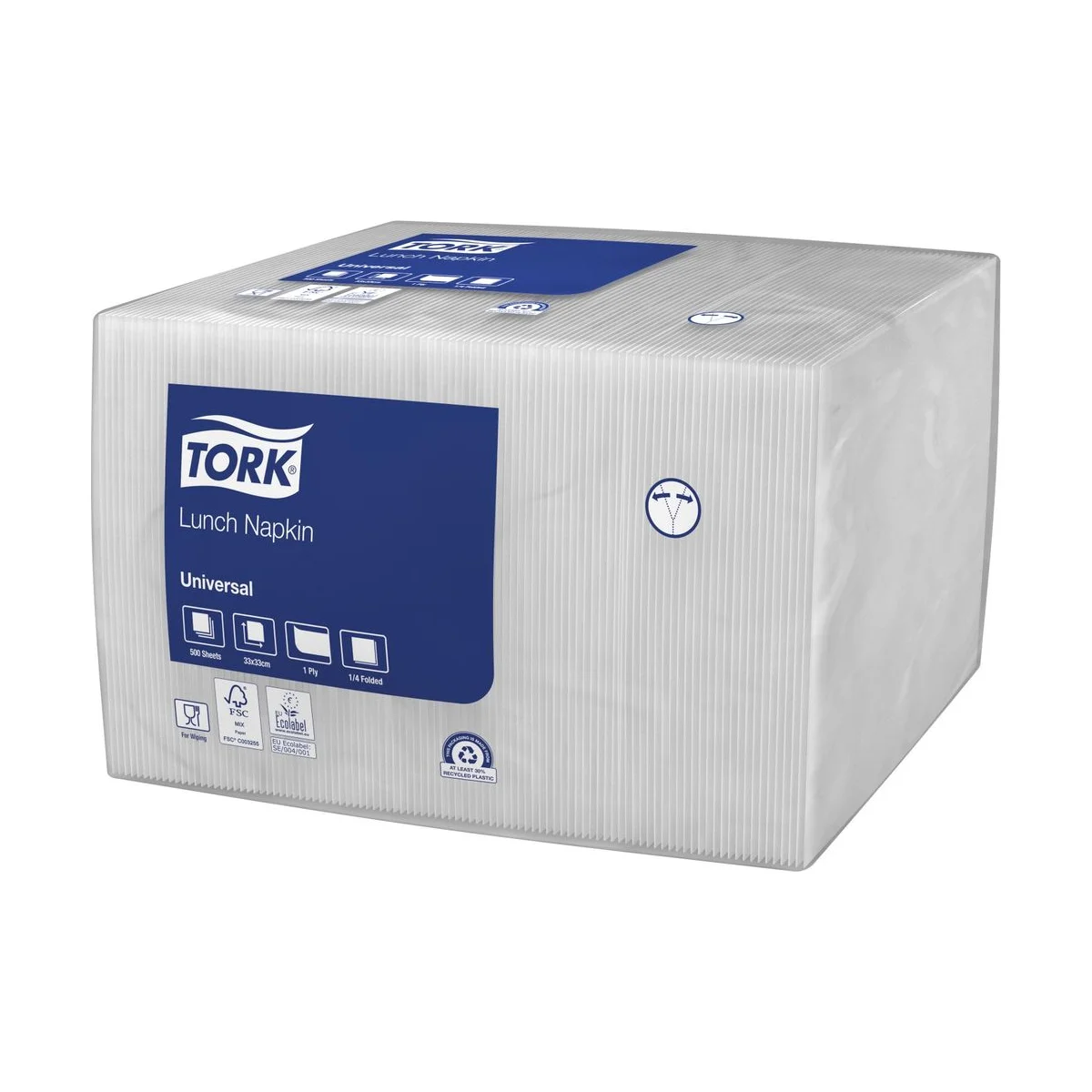 Tork Lunchserviette Weiß 1-lagig – Karton à 8 Packungen – Tork – Lunchservietten