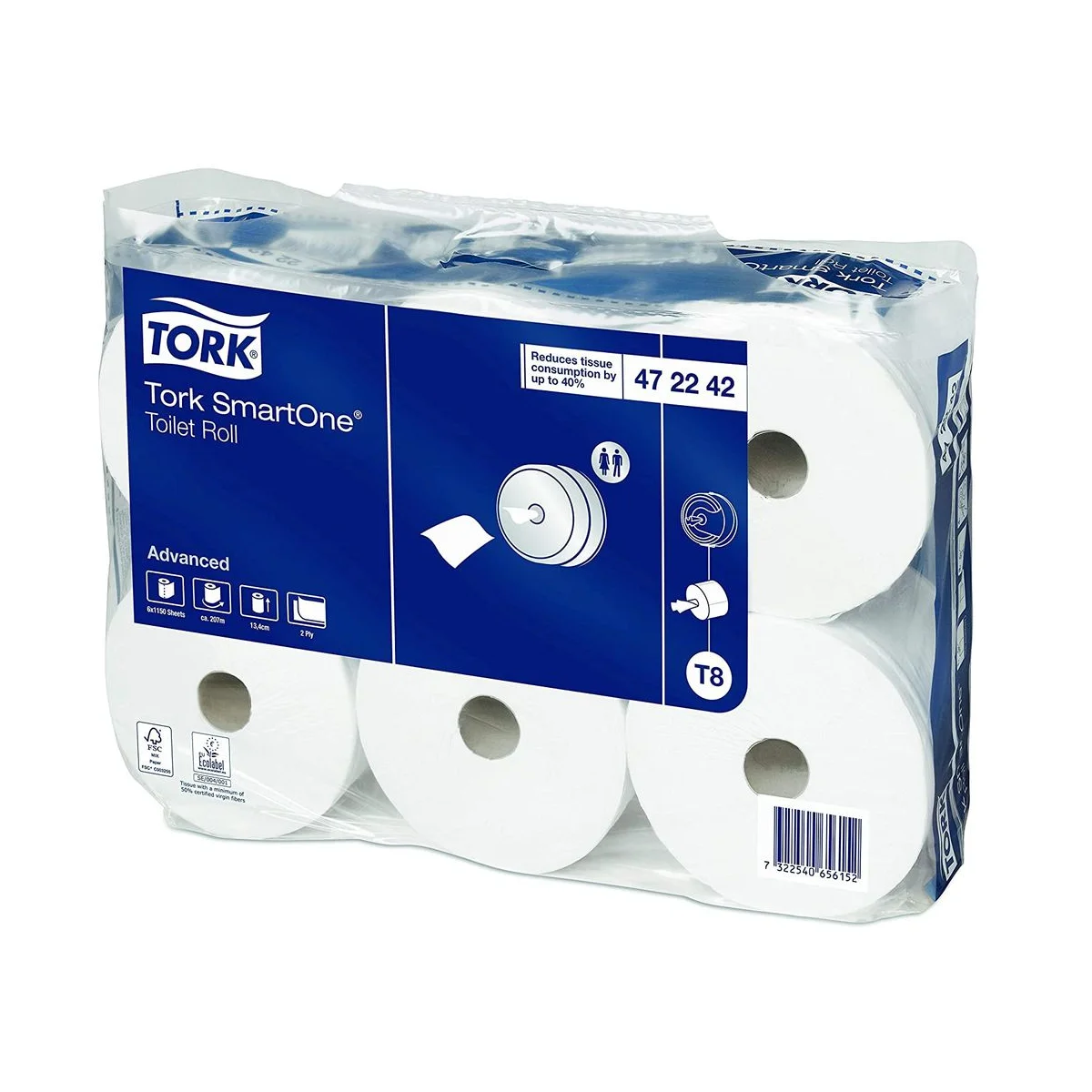 TORK - SmartOne® Toilettenpapierrolle -T8, 6er pack – Tork – System-Toilettenpapier