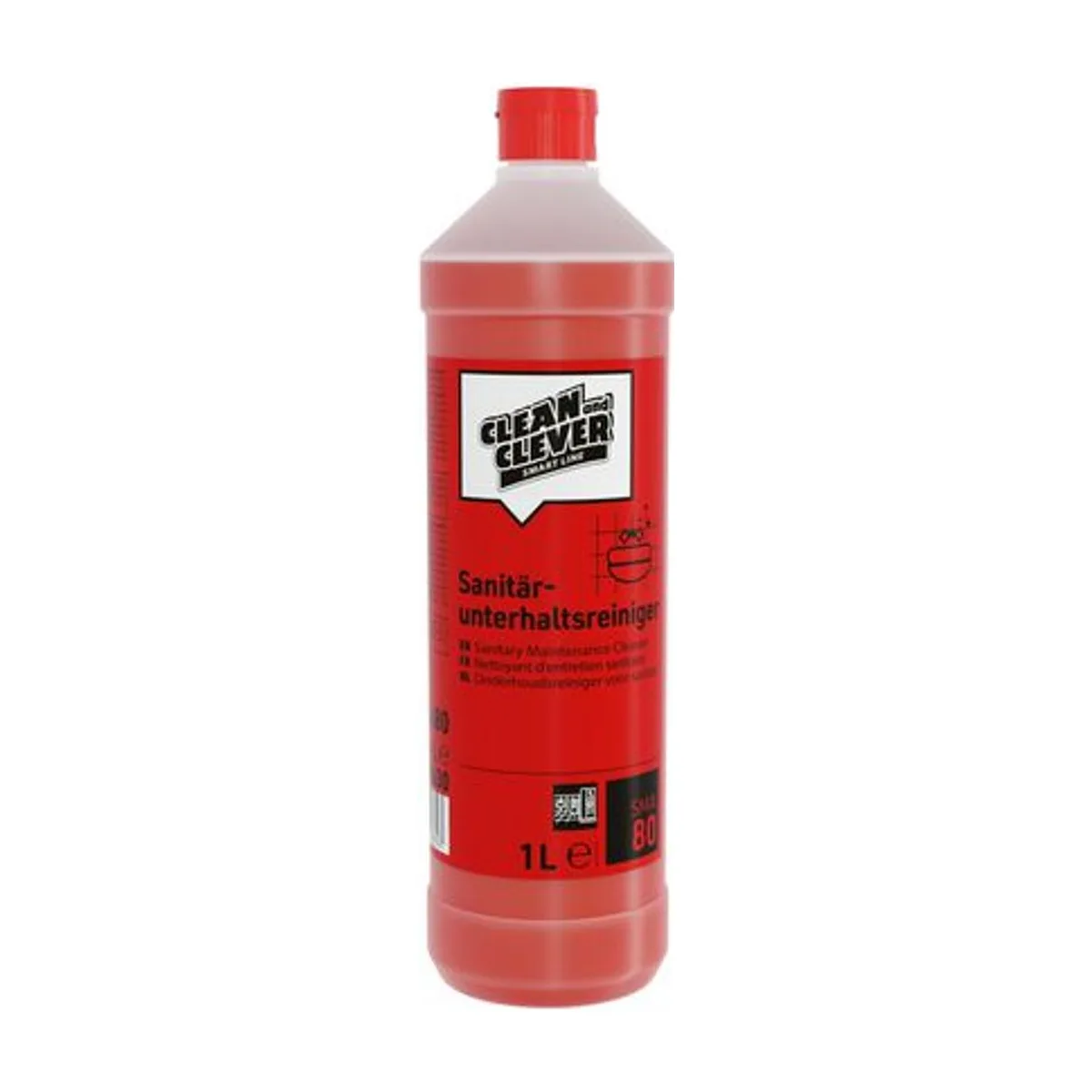 SMA80 Sanitärreiniger, 1 l – CLEAN and CLEVER SMART – Sanitärreiniger