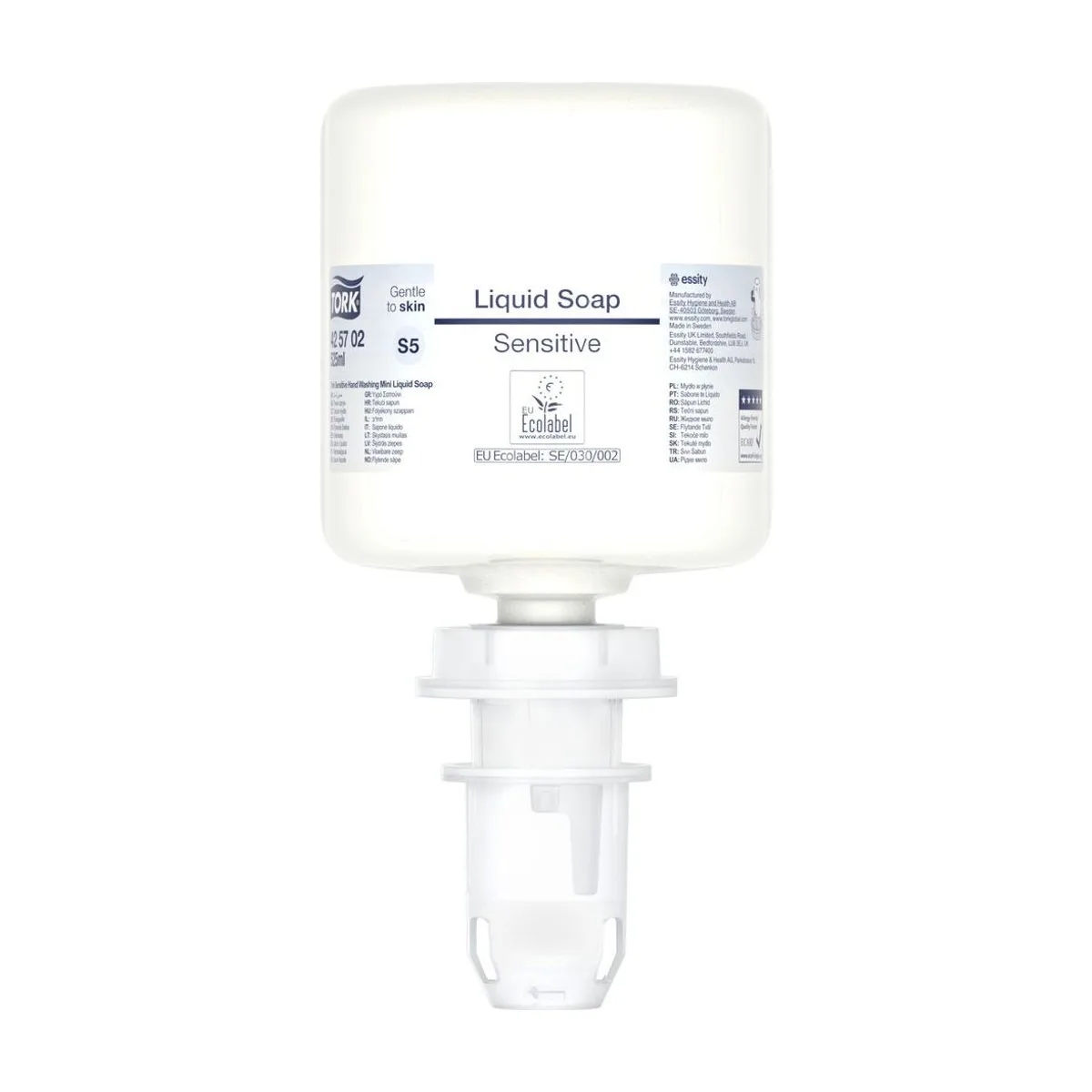 Tork Extramilde Mini Flüssigseife S5 – 8 × 525 ml – Weiß