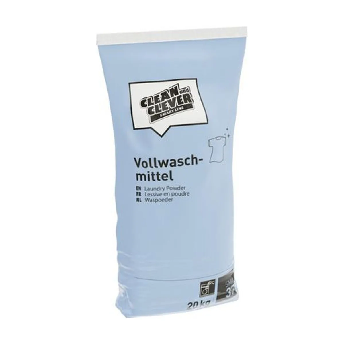SMA37 Vollwaschmittel, 20 kg – CLEAN and CLEVER SMART – Vollwaschmittel