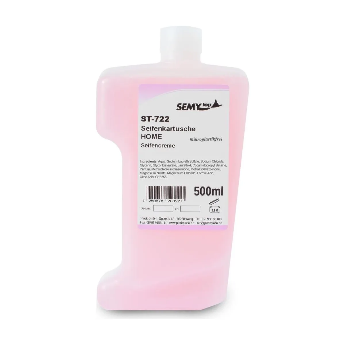 SemyTop cremige Flüssigseife in Kartusche, rosa, 12x500ml – SemyTop – Flüssigseife