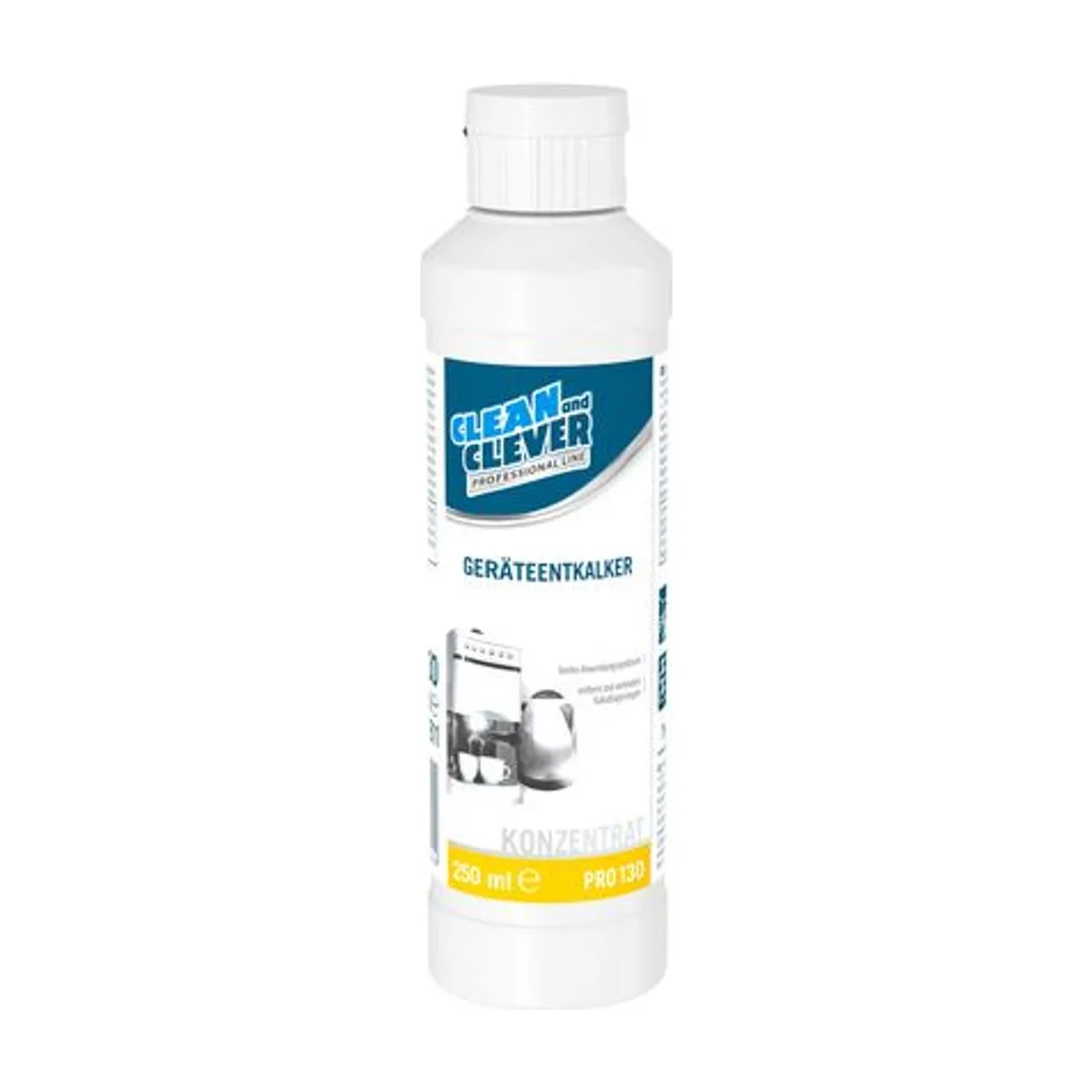 PRO130 Geräteentkalker, 250 ml – CLEAN and CLEVER PROFESSIONAL – Geräteentkalker