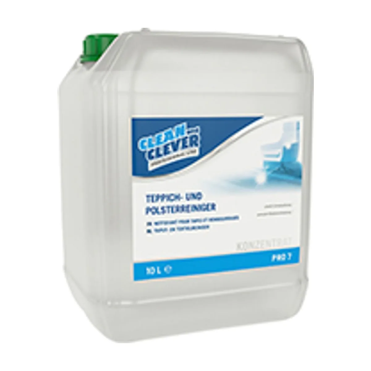 PRO7 Teppich- & Polsterreiniger, 10 l – CLEAN and CLEVER PROFESSIONAL – Teppich- & Polsterreiniger