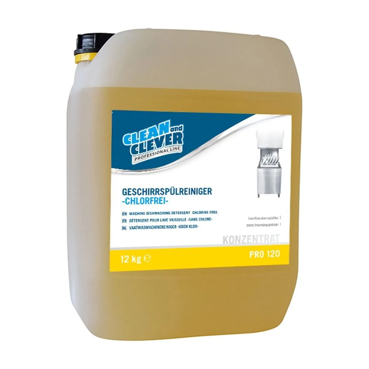 PRO120 Geschirrspülreiniger, 12 kg – CLEAN and CLEVER PROFESSIONAL – Maschineller Geschirrreiniger