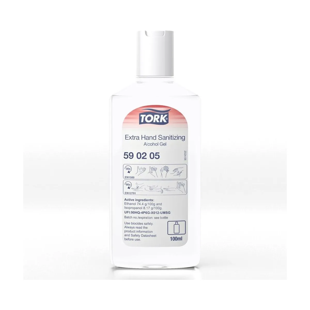 Tork Extra Desinfizierendes Hand Alkohol Gel – 100 ml – Transparent
