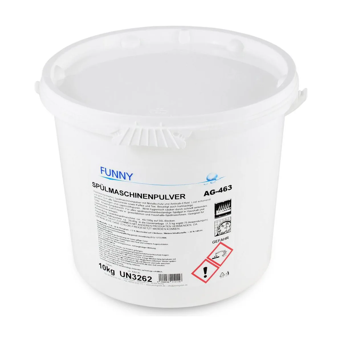 Funny Spülmaschinen Pulver, 10 kg Eimer – FUNNY – Küche & Geschirr