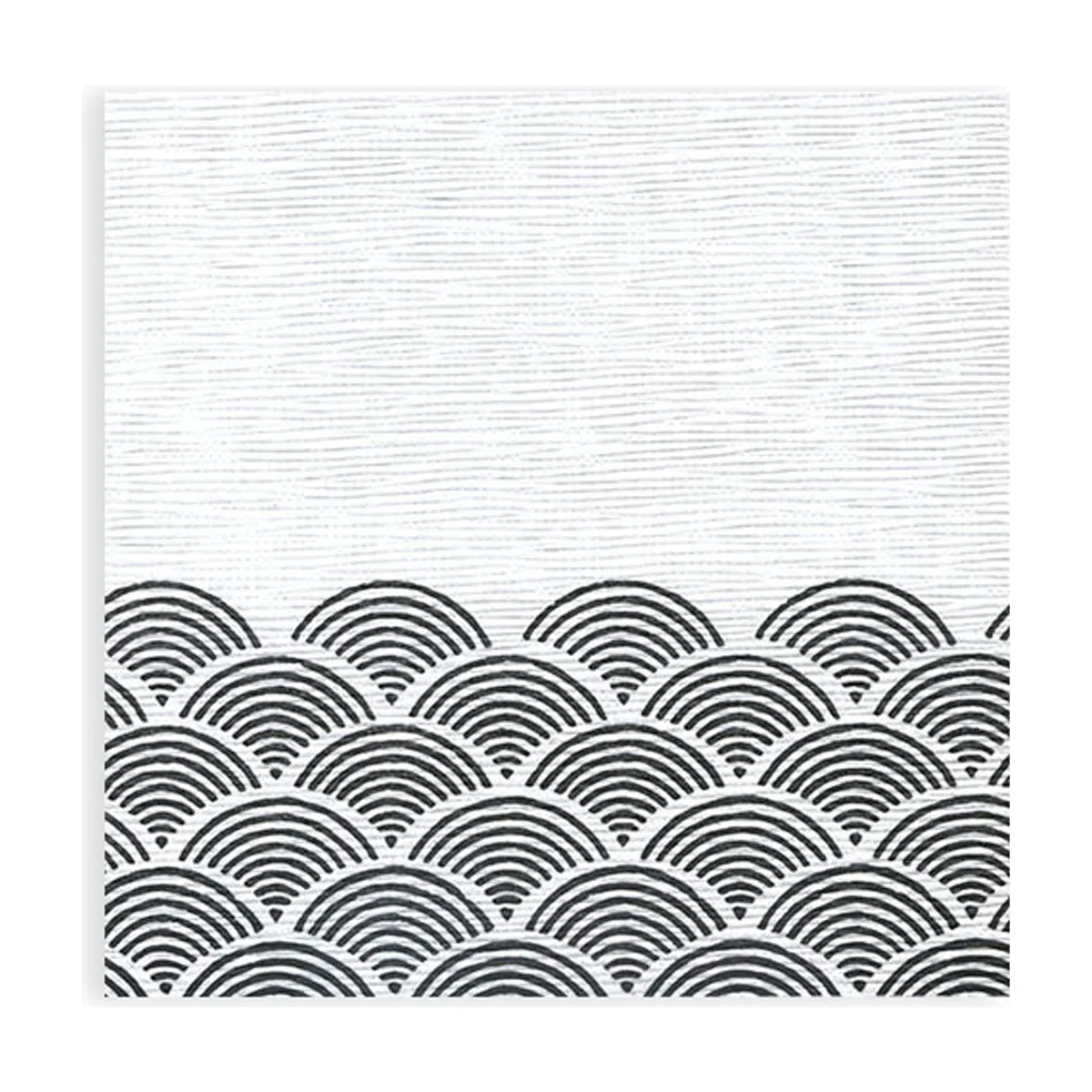 Motivserviette, Zellstoff, Bögen schwarz, 40x40cm, 800 Stück – SemyTop – Motivservietten