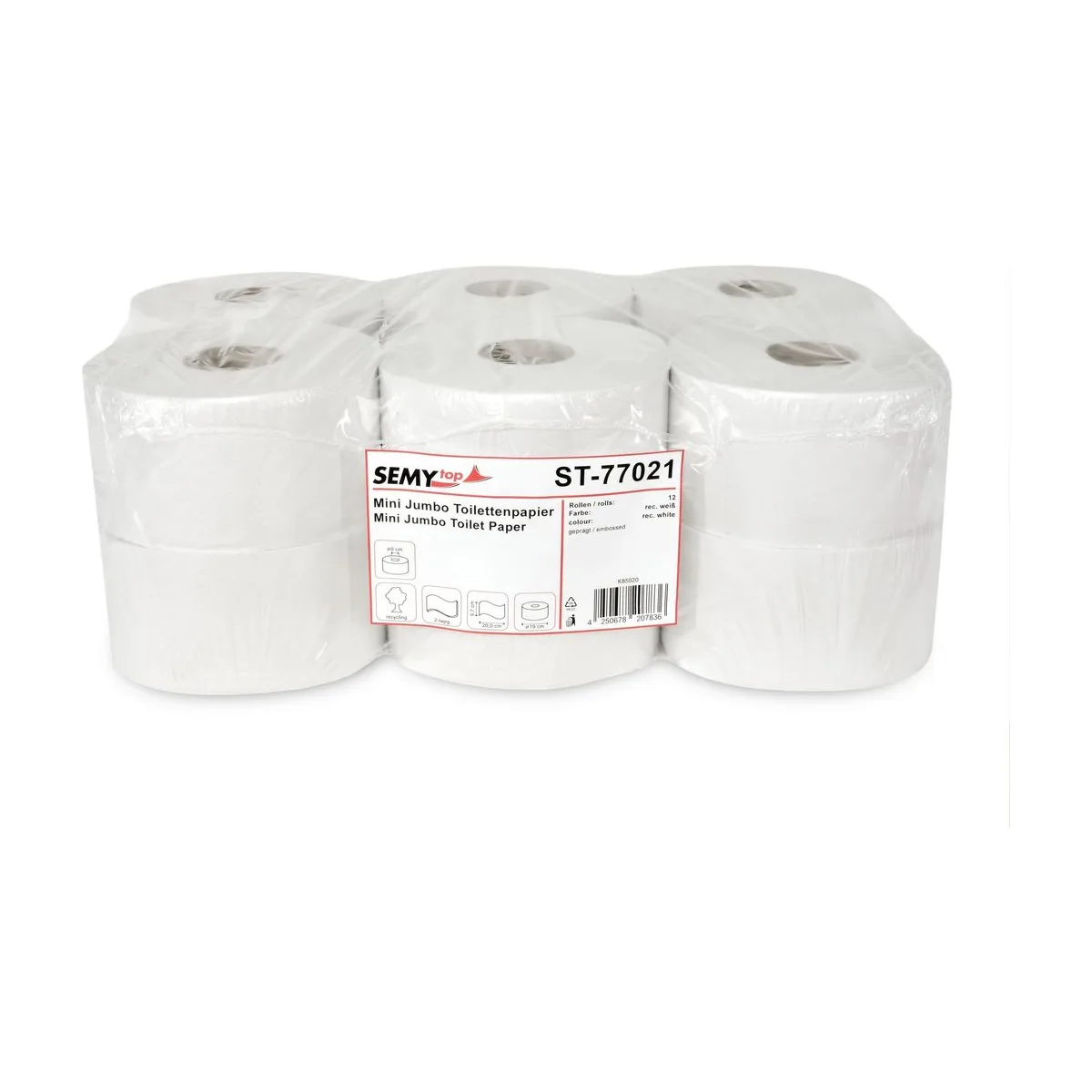 Mini Jumbo Toilettenpapier 19cm Durchmesser – SemyTop – Jumbo-Toilettenpapier