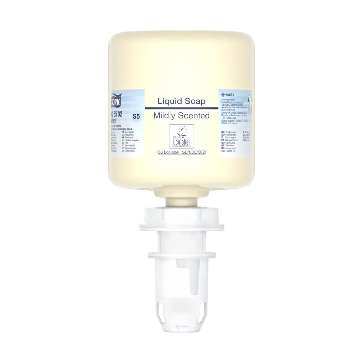 Tork Mild-Duftende Hand Mini Flüssigseife zum Händewaschen S5 – 8 × 525 ml – Tork – Flüssigseife