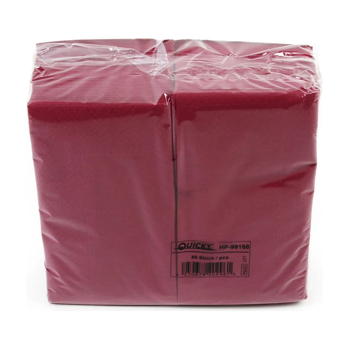 Quicky Farbige Tafelserviette 33 x 33 cm, bordeaux – QUICKY – Servietten farbig