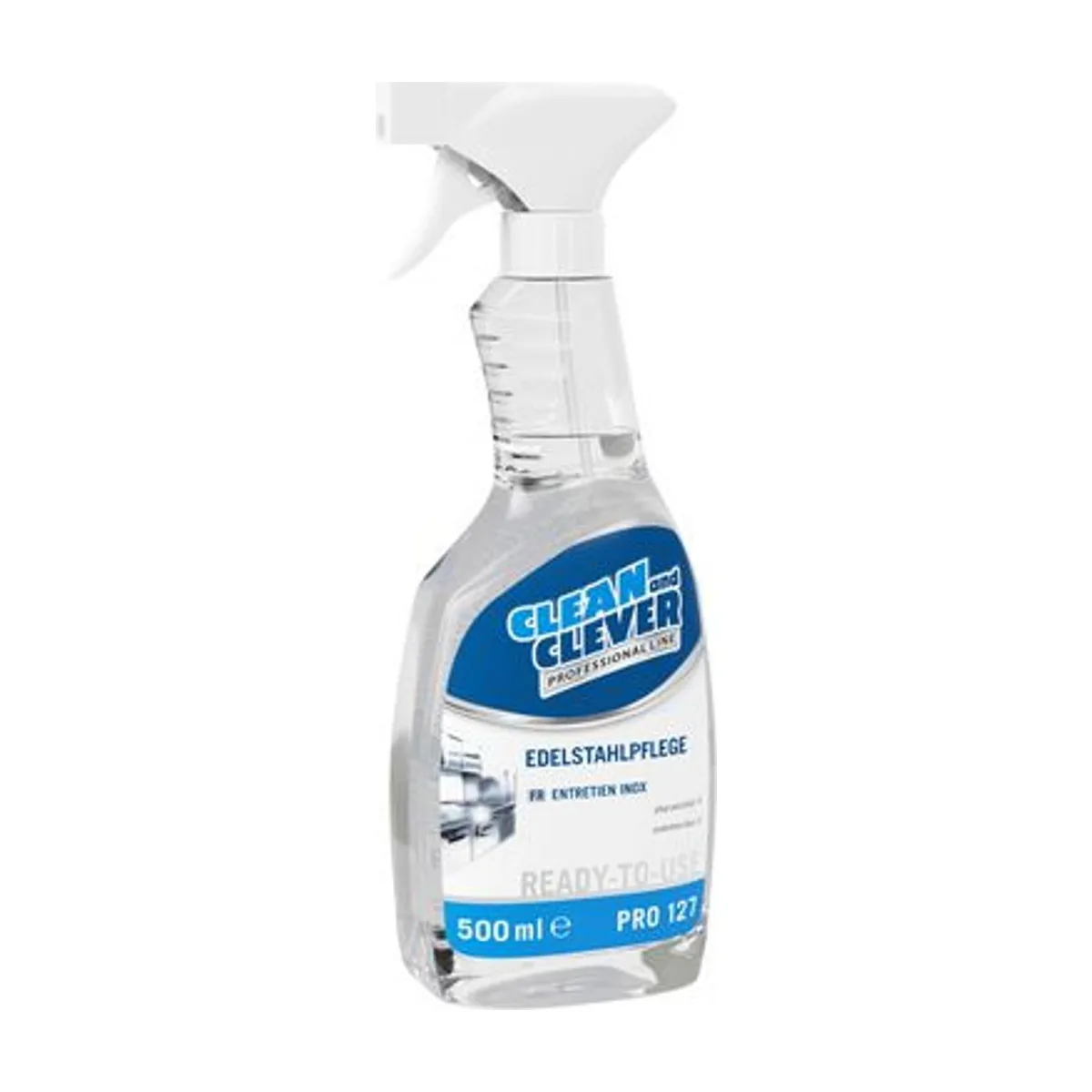 PRO127 Edelstahlpflege, 500 ml – CLEAN and CLEVER PROFESSIONAL – Edelstahlreiniger