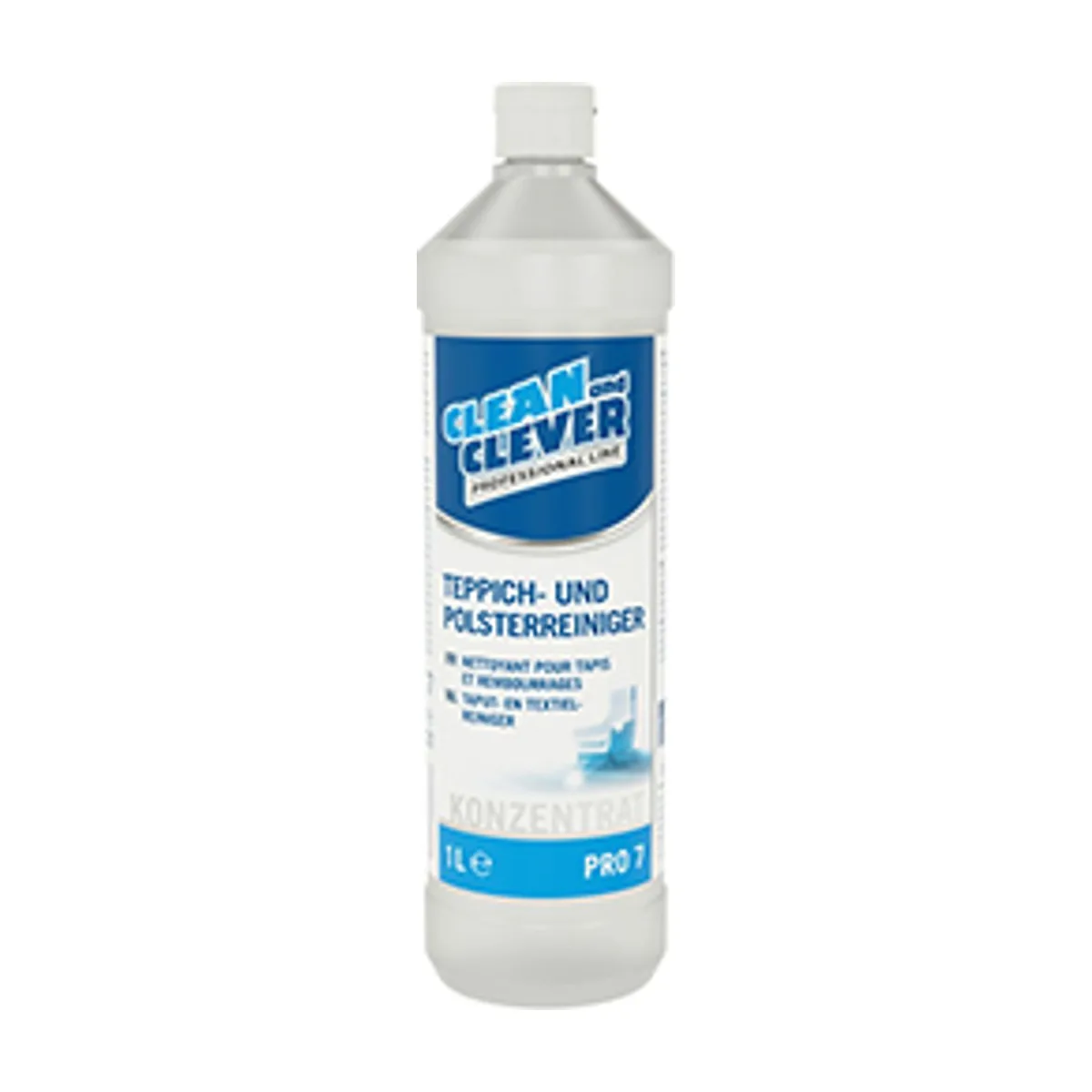 PRO7 Teppich- & Polsterreiniger, 1 l – CLEAN and CLEVER PROFESSIONAL – Teppich- & Polsterreiniger