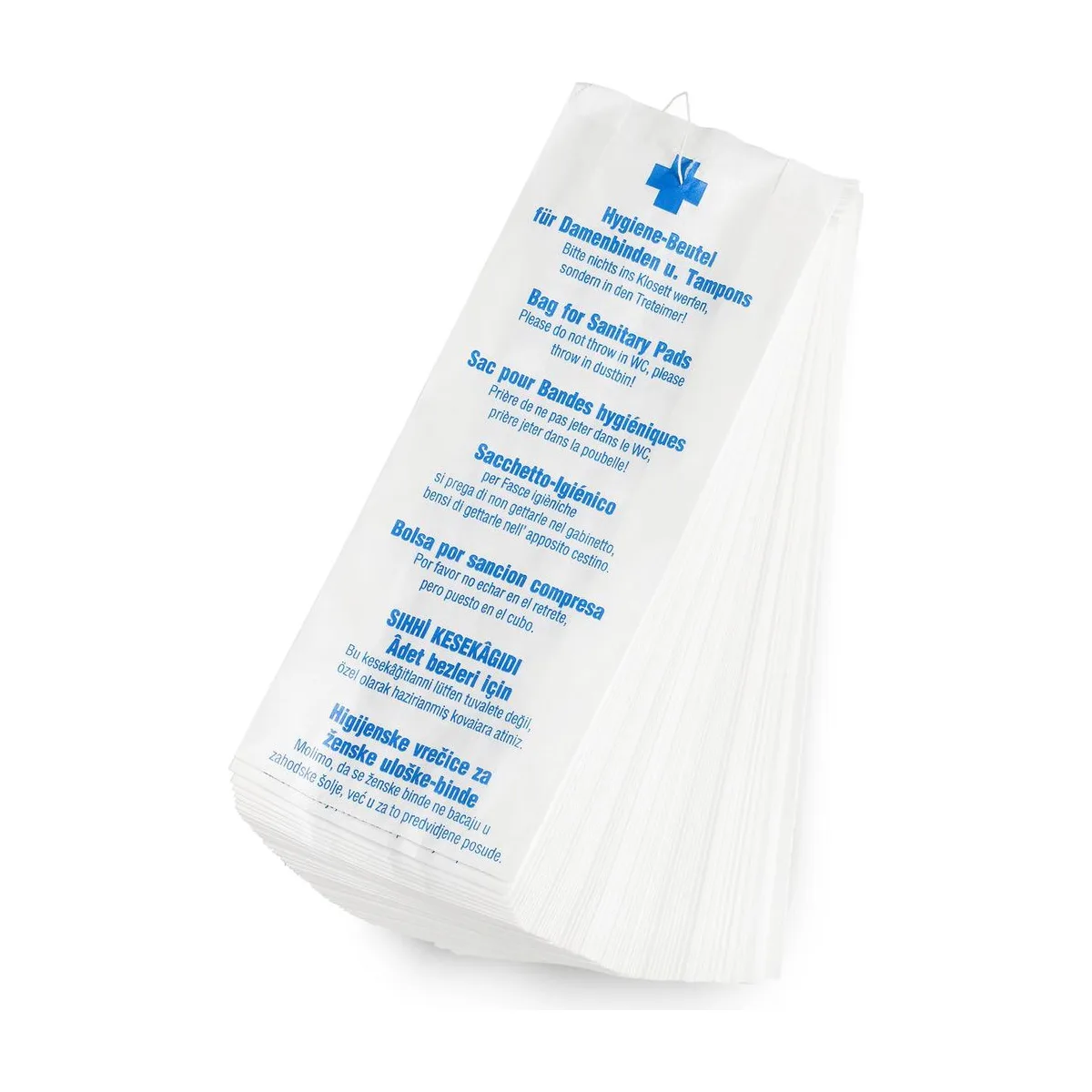 Funny Papier Hygienebeutel, 7-sprachig bedruckt, 1000 Stück – FUNNY – Hygienebeutel