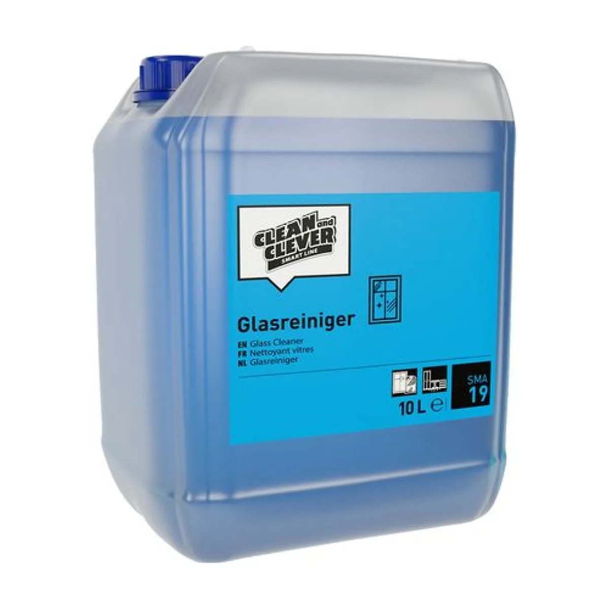SMA19 Glasreiniger 10 l – CLEAN and CLEVER SMART – Glas- & Oberflächenreiniger