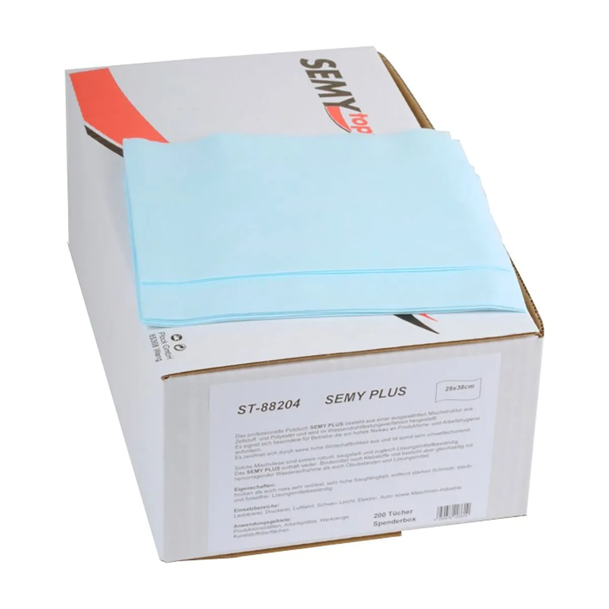 SemyTop Plus Spenderbox, türkis, 6x200 Tücher – SemyTop – Allzwecktücher