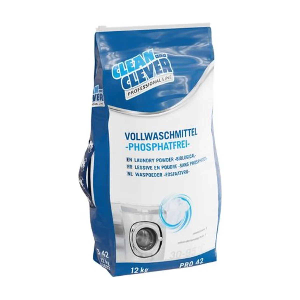 PRO42 Vollwaschmittel, 12 kg – CLEAN and CLEVER PROFESSIONAL – Vollwaschmittel