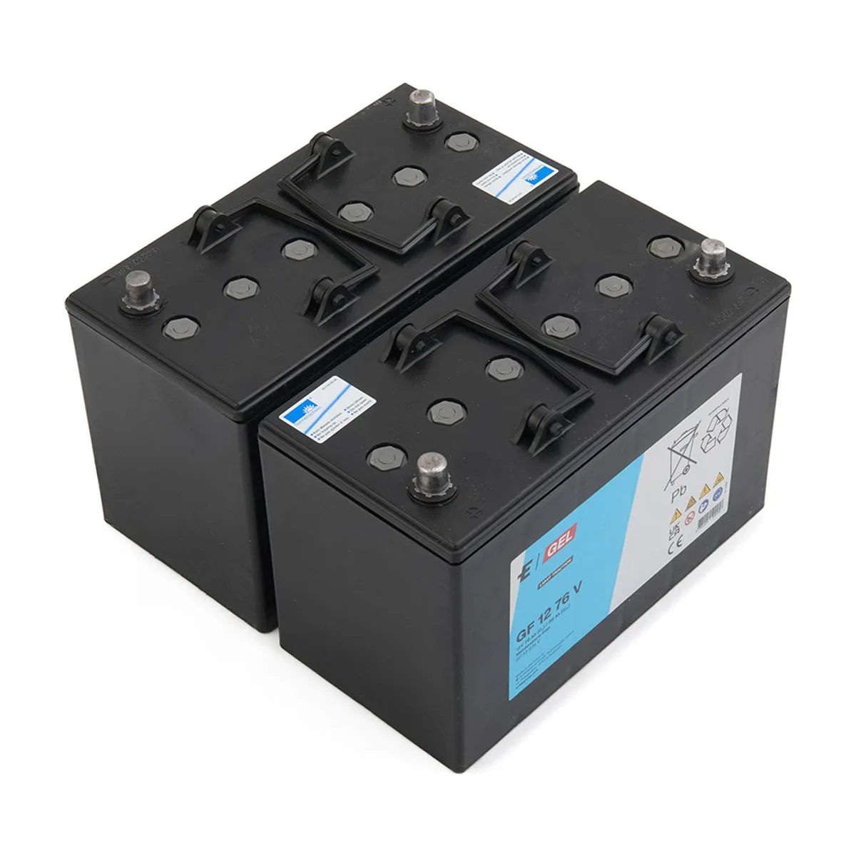 Batteriesatz (2 St.) 12 V 76 Ah Gel – Ghibli & Wirbel – Maschinenzubehör
