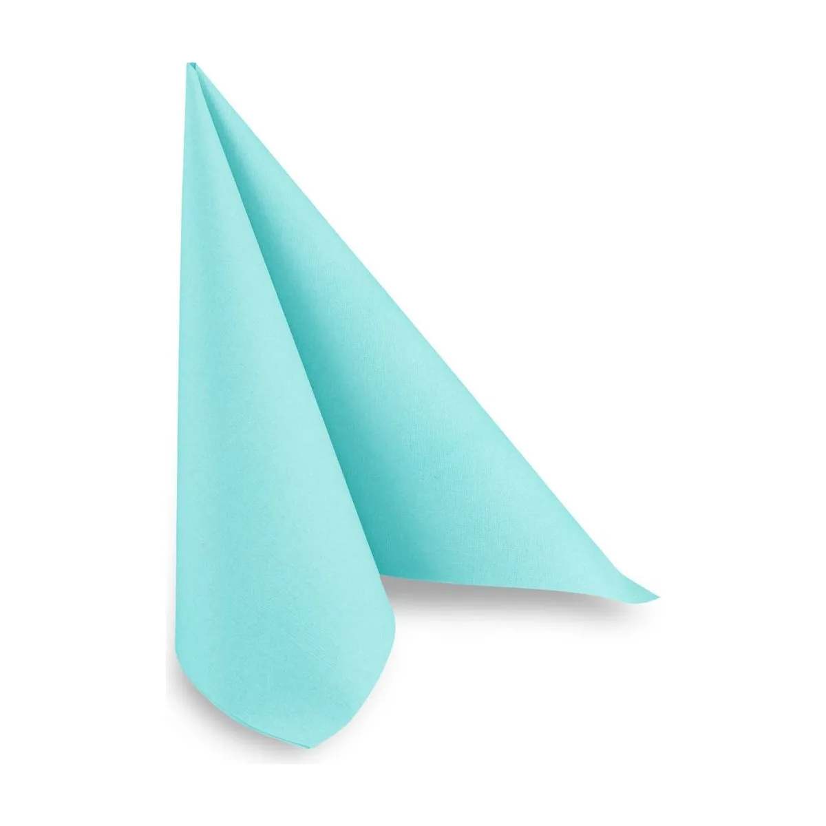 Airlaid Servietten, mint blau, 40x40cm, 800 Stück – QUICKY – Servietten farbig
