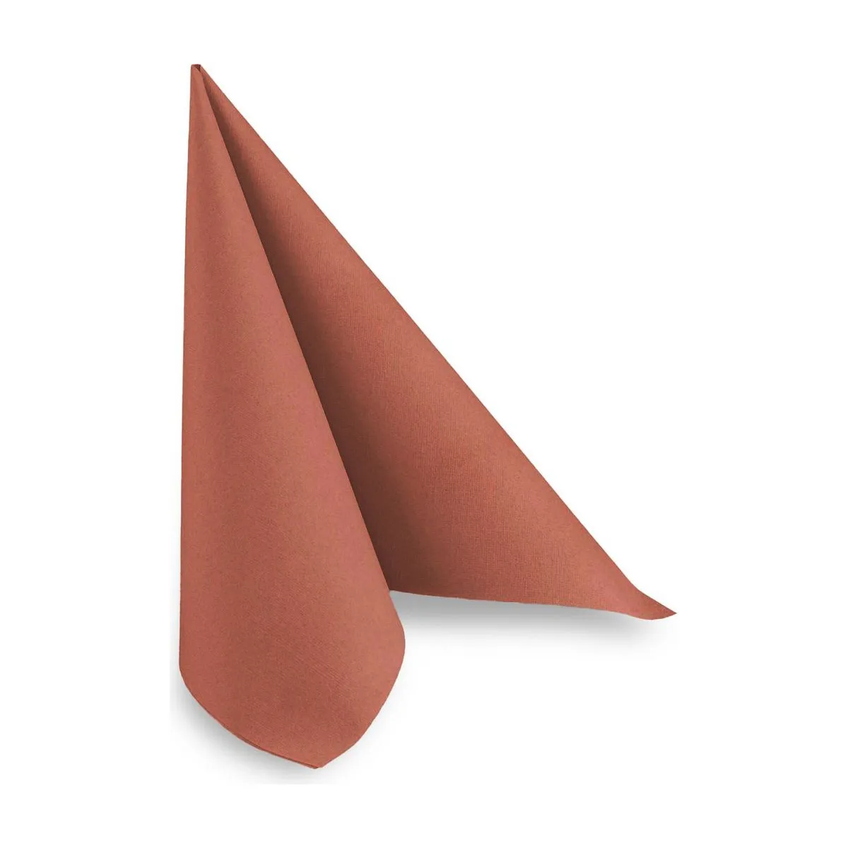 Airlaid Servietten, terracotta, 40x40cm, 800 Stück – QUICKY – Servietten farbig