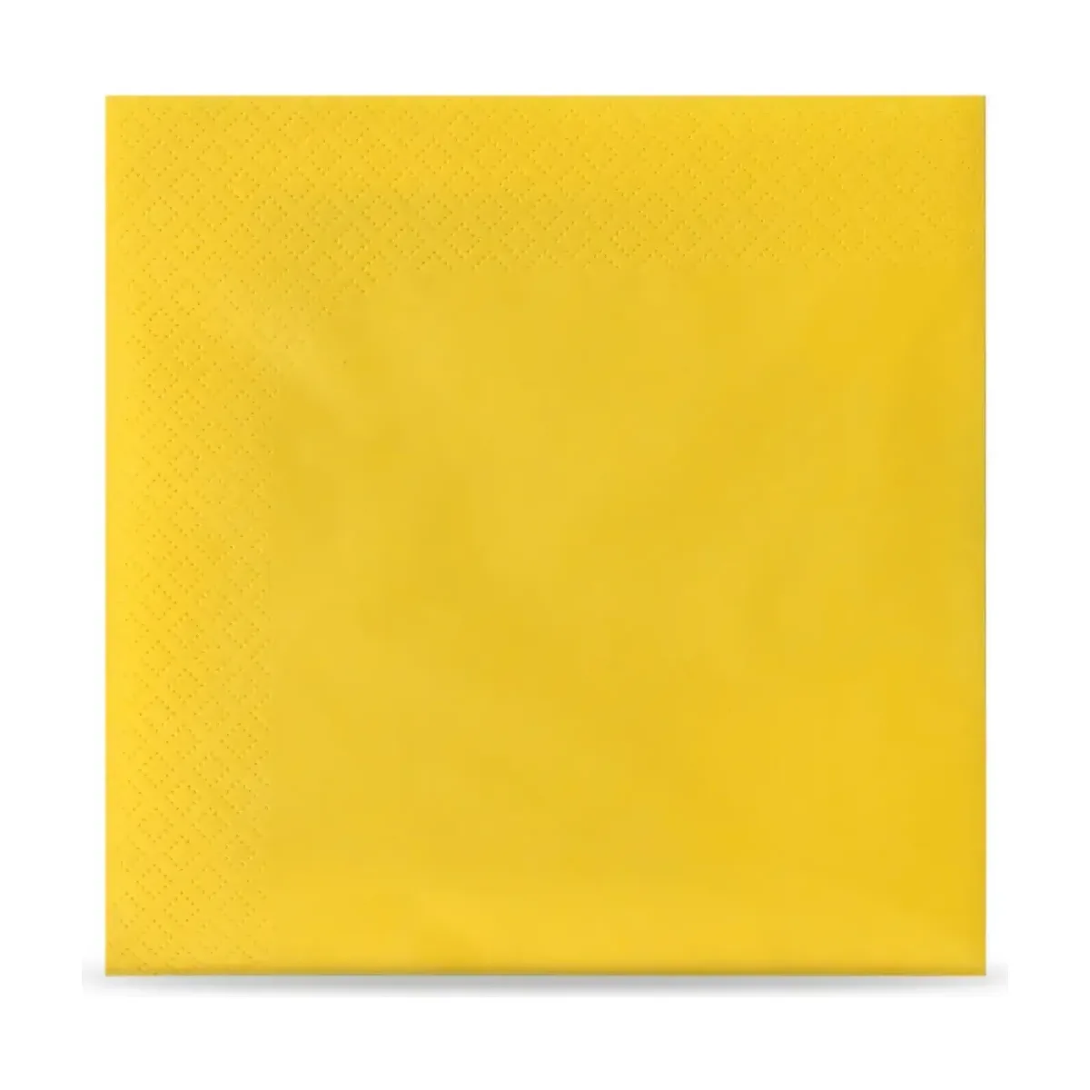 Funny Servietten, 3-lagig, 33 x 33 cm, 1/4-Falz, gelb - 4 x 250 Stück – Funny – Servietten farbig