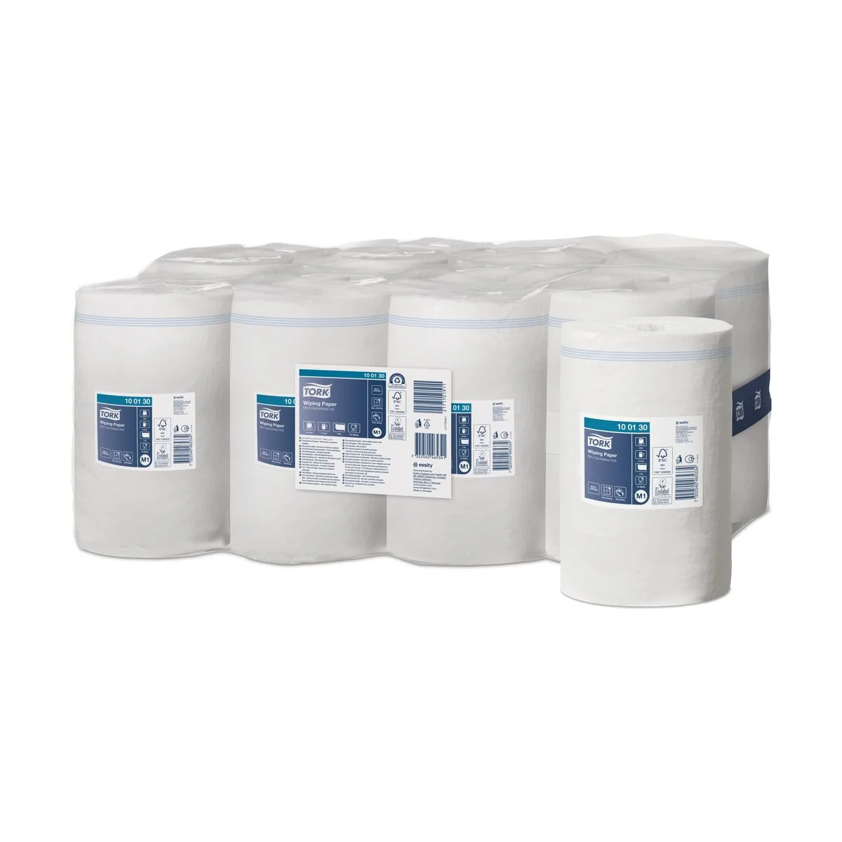 Tork Mehrzweck-Papierwischtücher Mini Innenabrollung Weiß M1 – Karton à 11 Rollen – Tork – Innenabrollung Mini