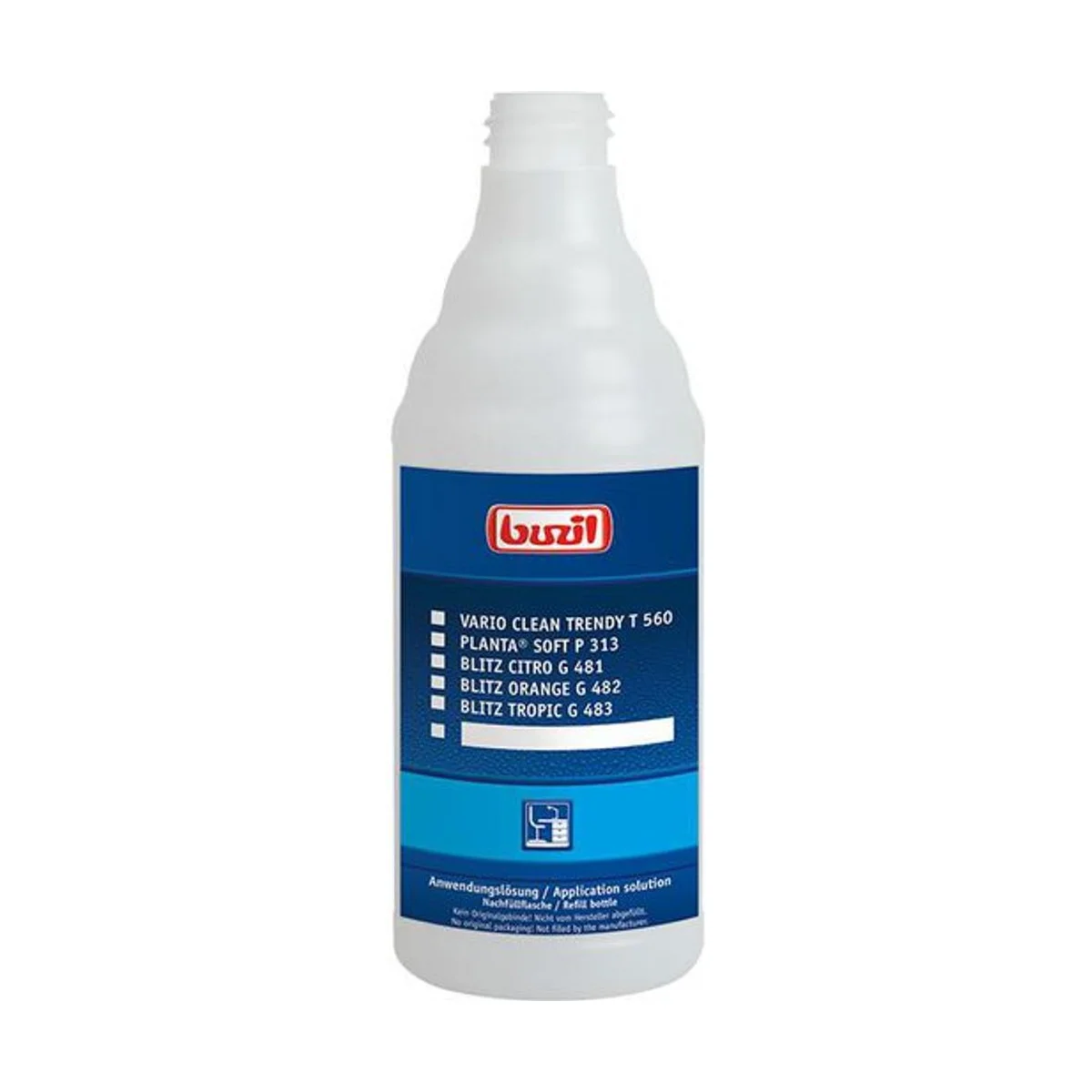 Buzil Leerflasche Anwenderlösung Oberfläche H 309 – 1 Stück – Buzil – Leerflaschen