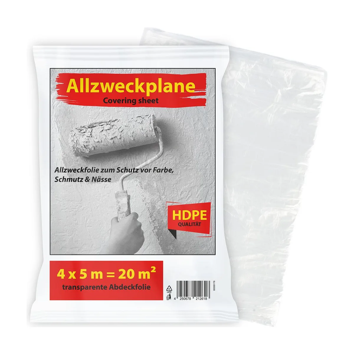 SemyTop Allzweckplane, HDPE, transparent, 4 x 5 m – SemyTop – Folien & Planen