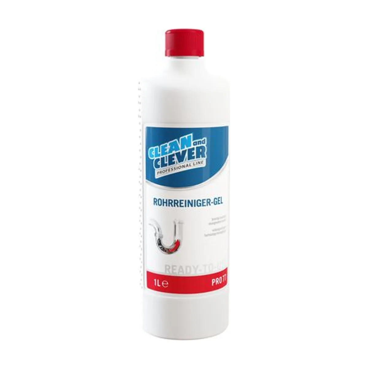 PRO77 Rohrreiniger, Gel, 1 l – CLEAN and CLEVER PROFESSIONAL – Sanitärreiniger
