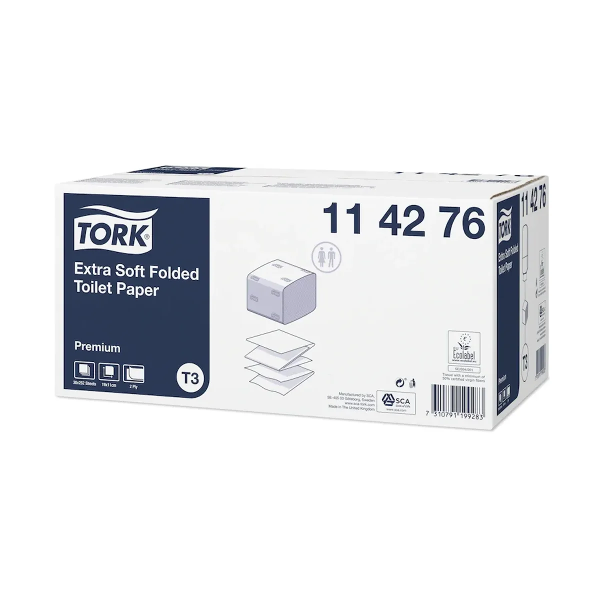TORK - Extra weiches Einzelblatt Toilettenpapier Premium – Tork – System-Toilettenpapier