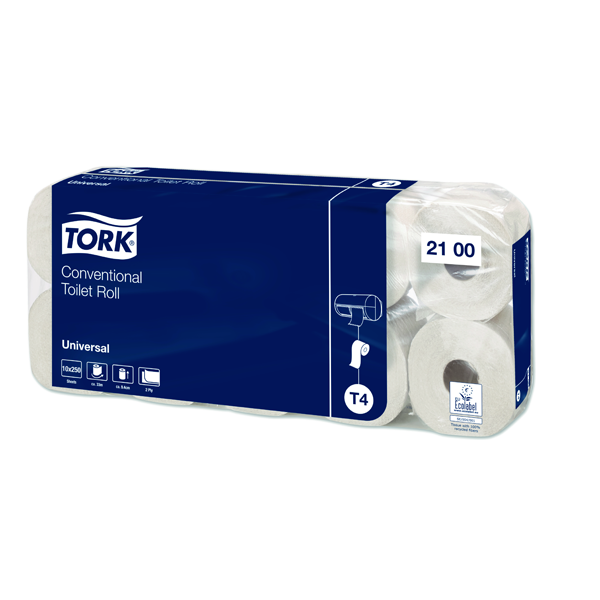 TORK - Kleinrollen Toilettenpapier Universal - 2-lagig - 70 Rollen
