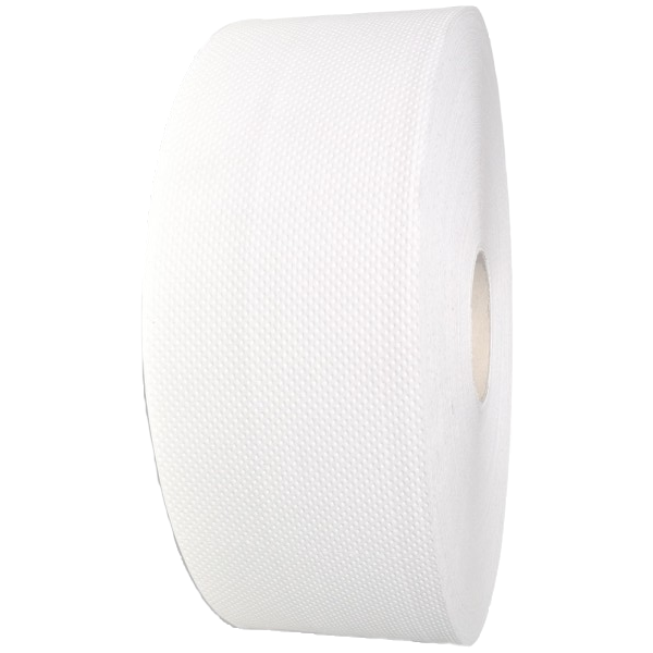 WC Papier / Mini Jumbo - 2-lagig 120Bl/Ro - 6 Ro/Sack
