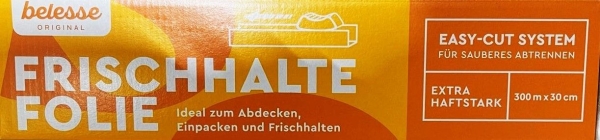"Belesse" Frischhaltefolie (30x300 Lfm m Cuterbox)