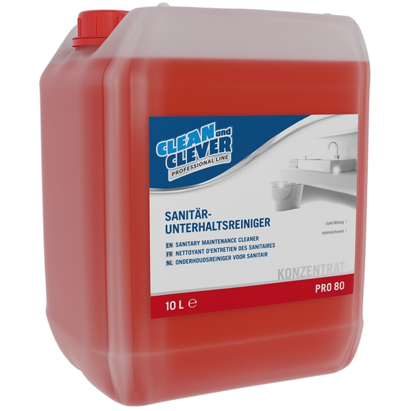 CLEAN and CLEVER PROFESSIONAL Sanitärreiniger PRO 80 - 10L