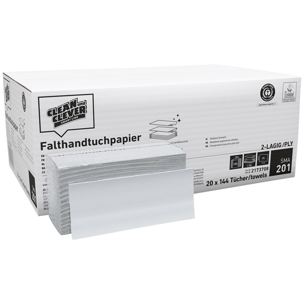 CLEAN and CLEVER SMART Falthandtuch SMA 201 - C - Falz
