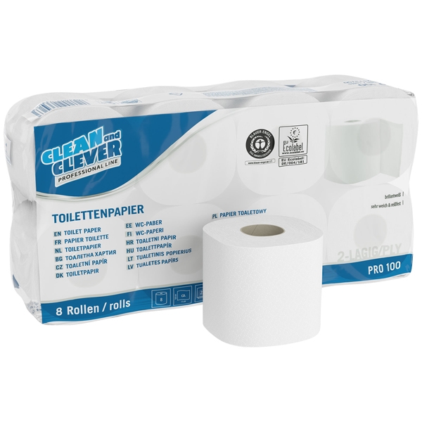 CLEAN and CLEVER PROFESSIONAL Toilettenpapier PRO 100