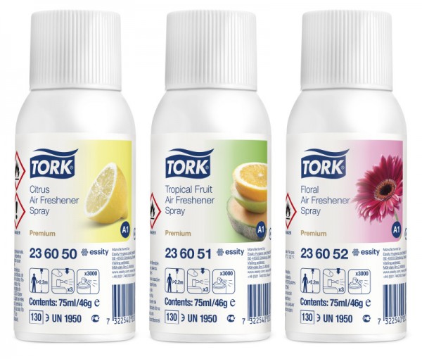 TORK - Lufterfrischer Spray im Mixed Pack
